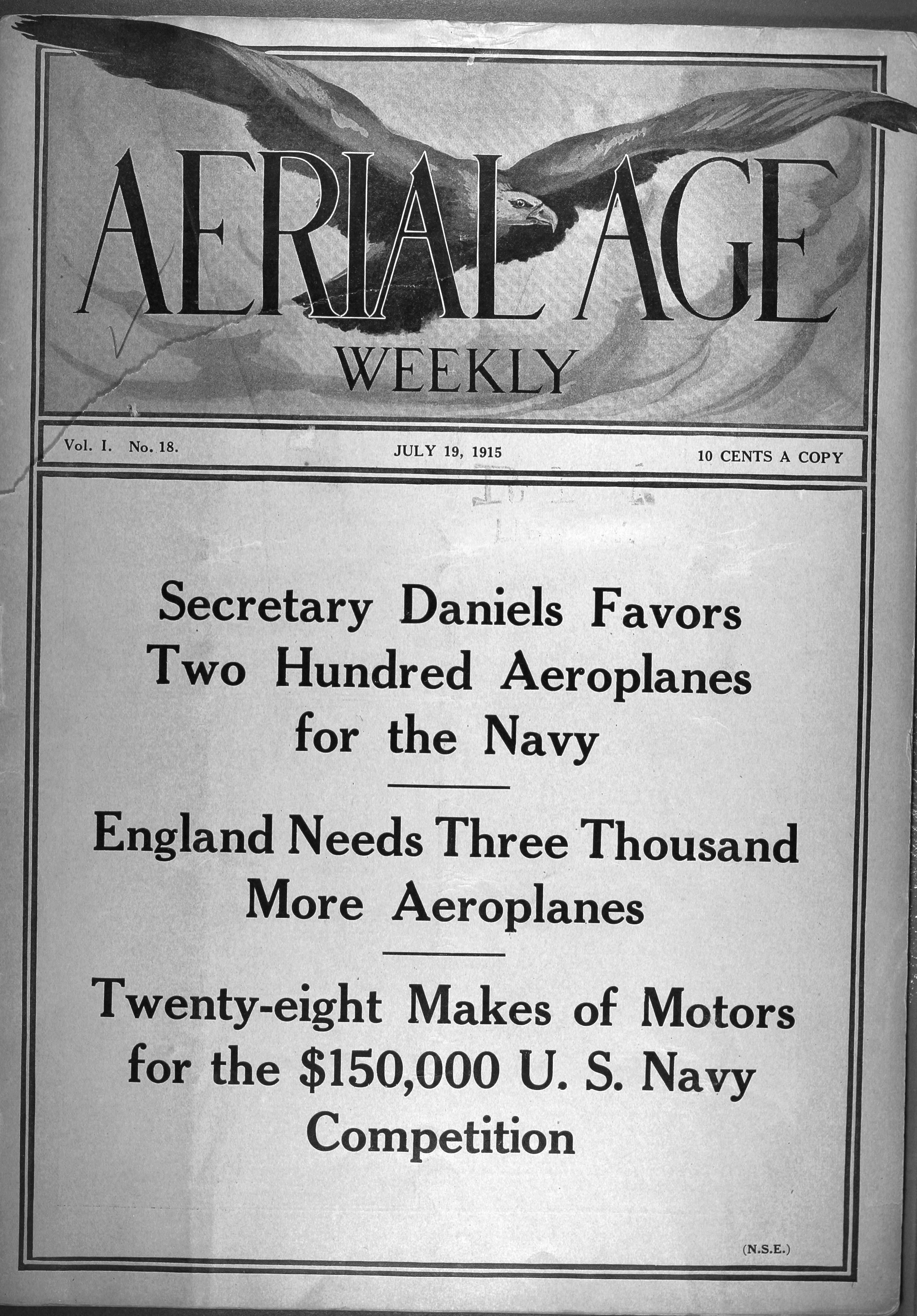 Aerial Age Weekly July, 1915