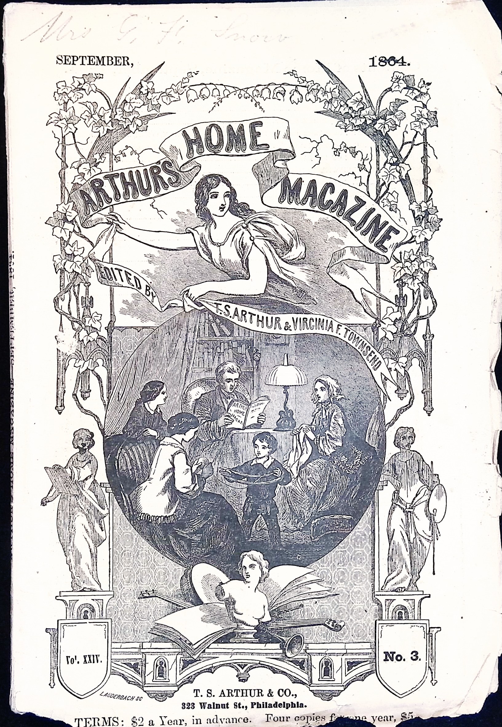 Arthurs Home Magazine September, 1864