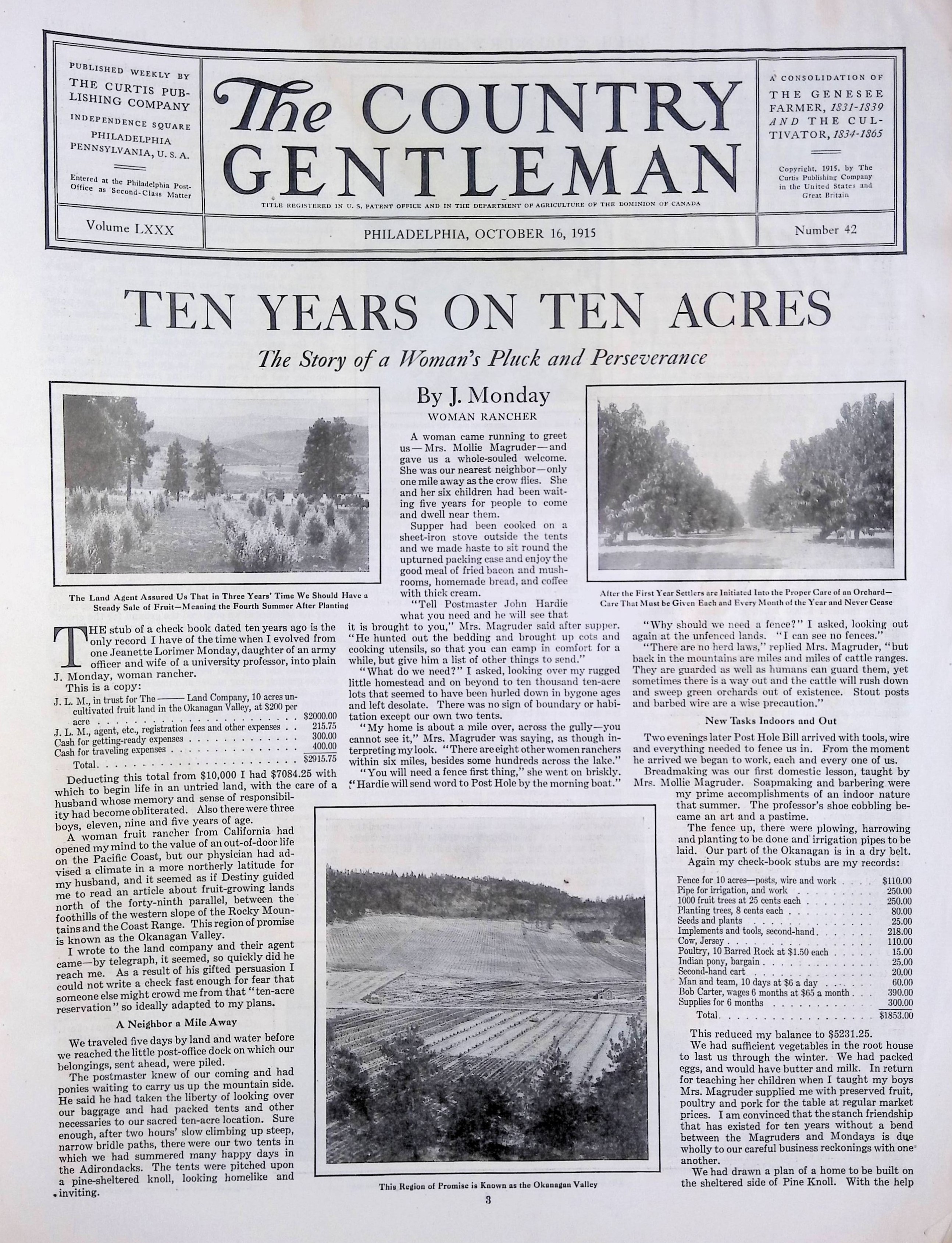 Country Gentleman October, 1915