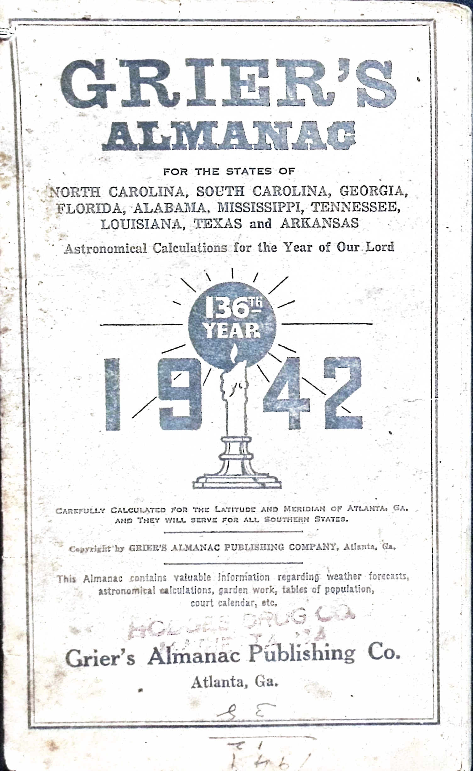 Griers Almanac, 1942