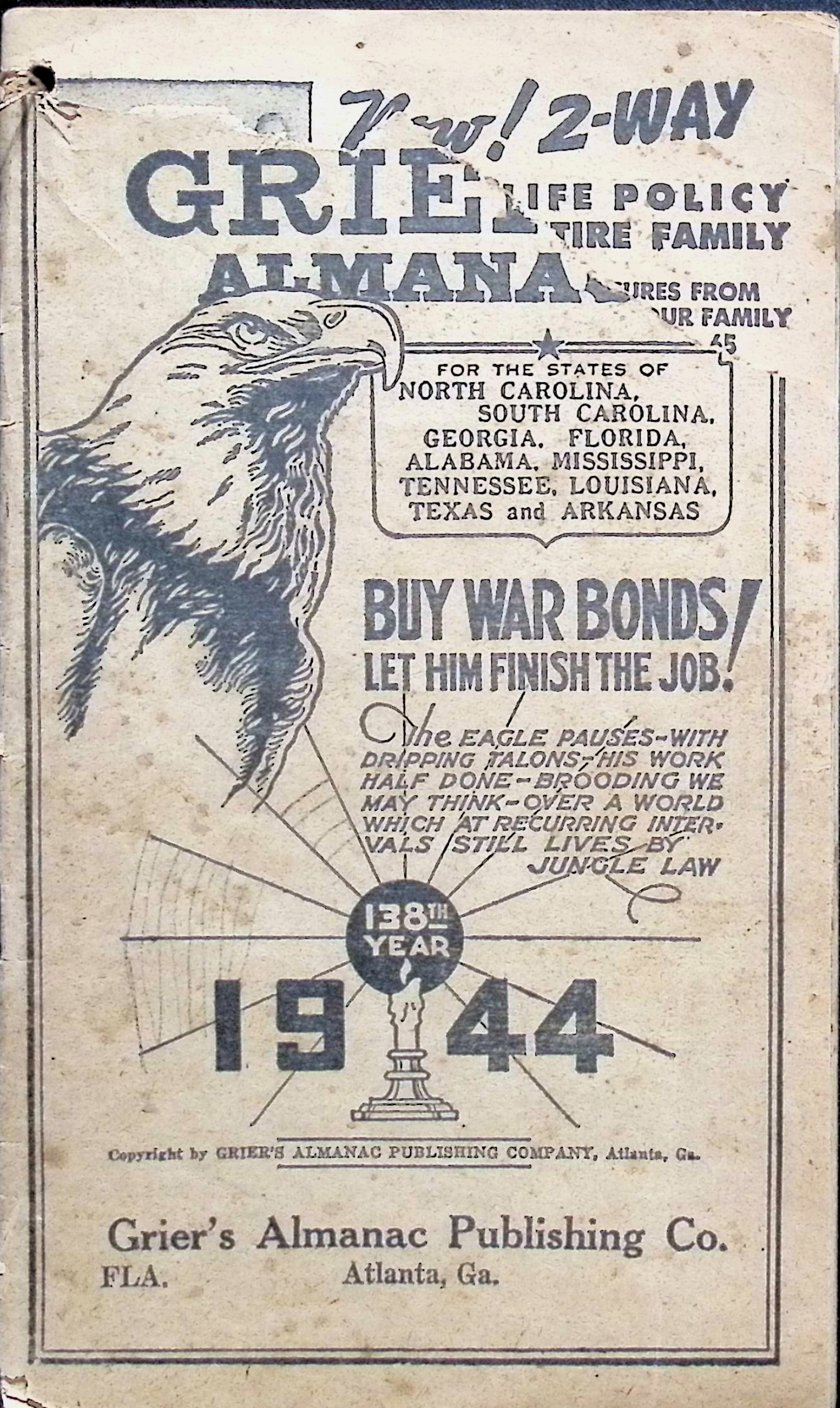 Griers Almanac December, 1944