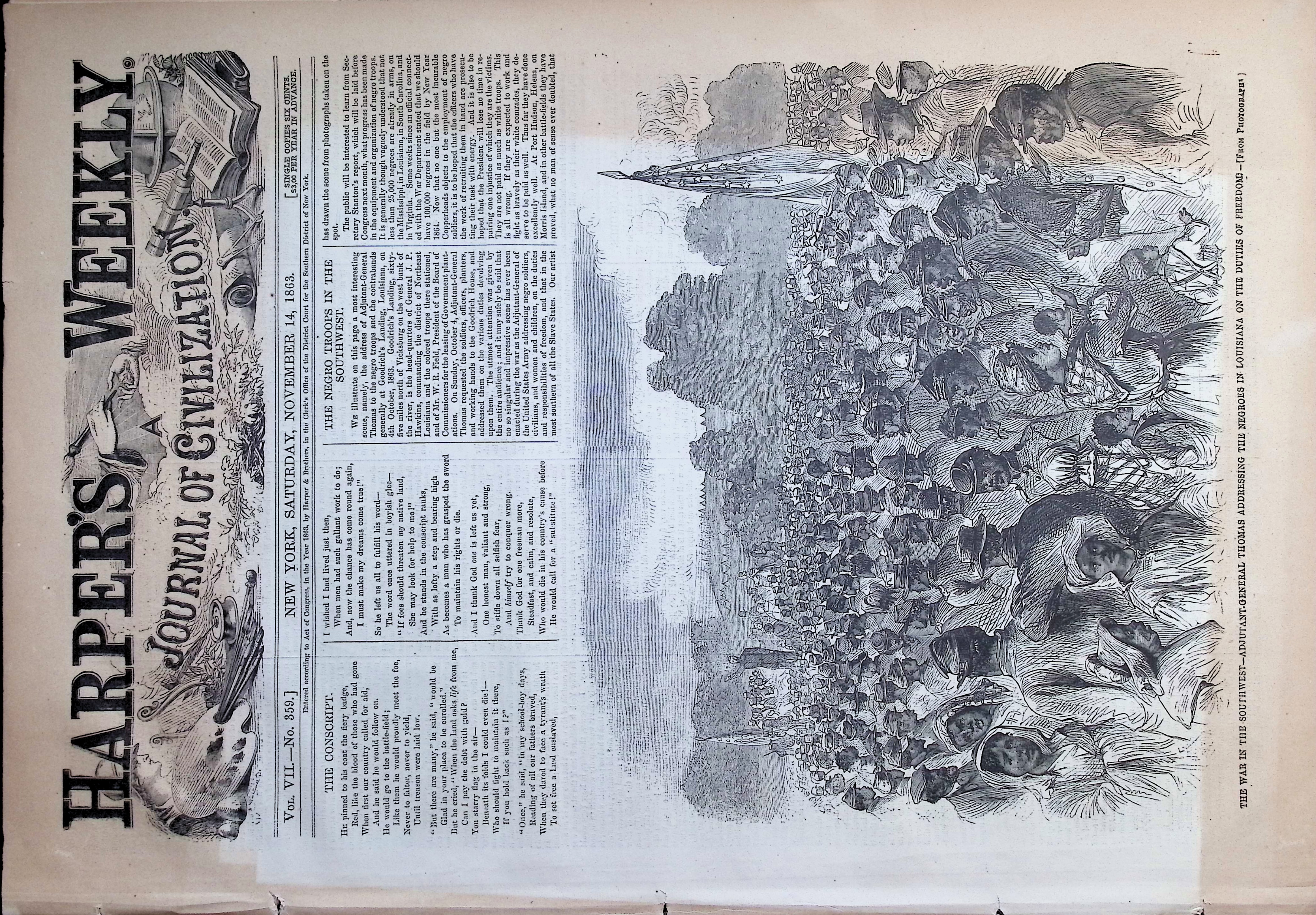 Harpers Weekly November, 1863