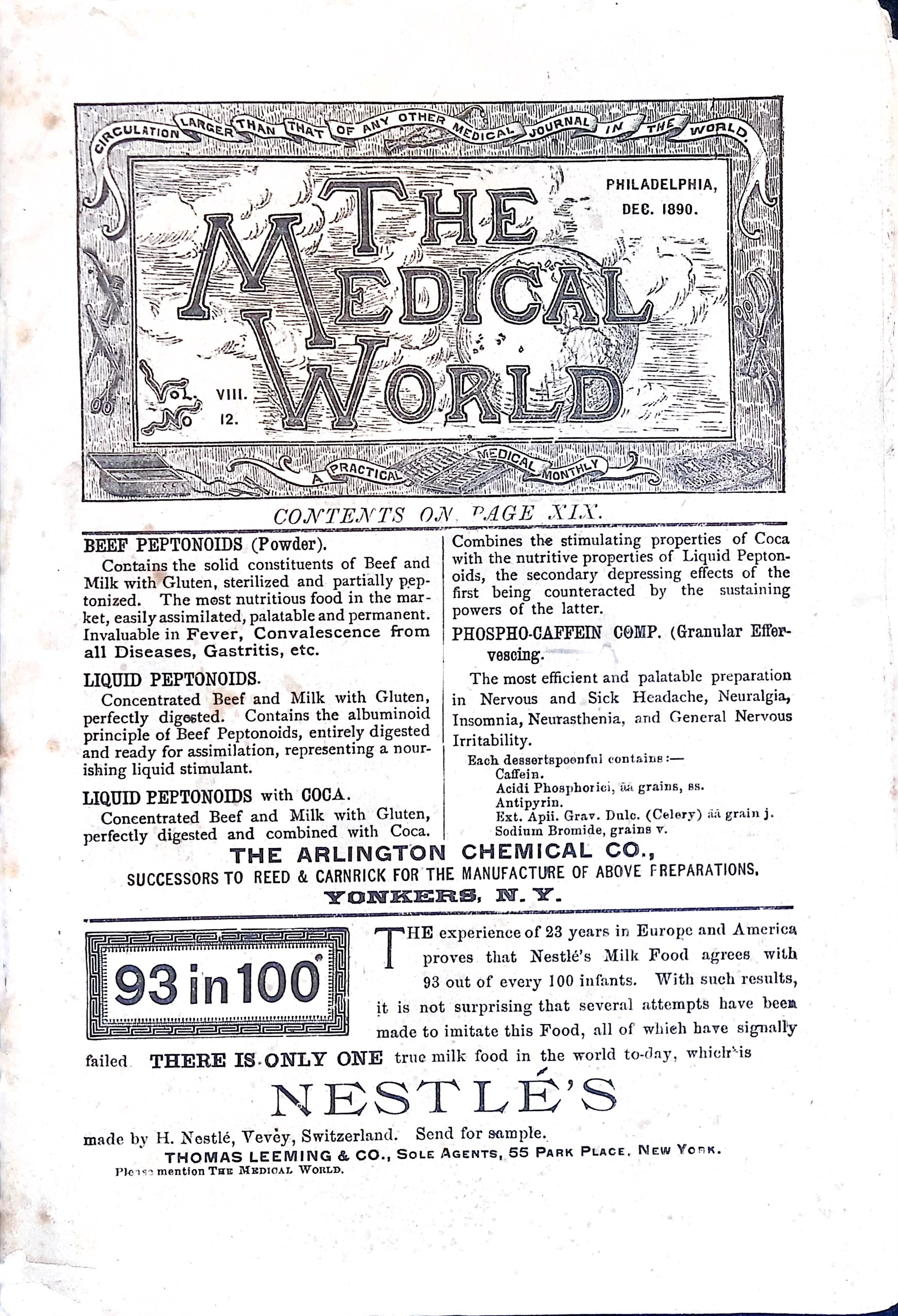 Medical World December, 1890