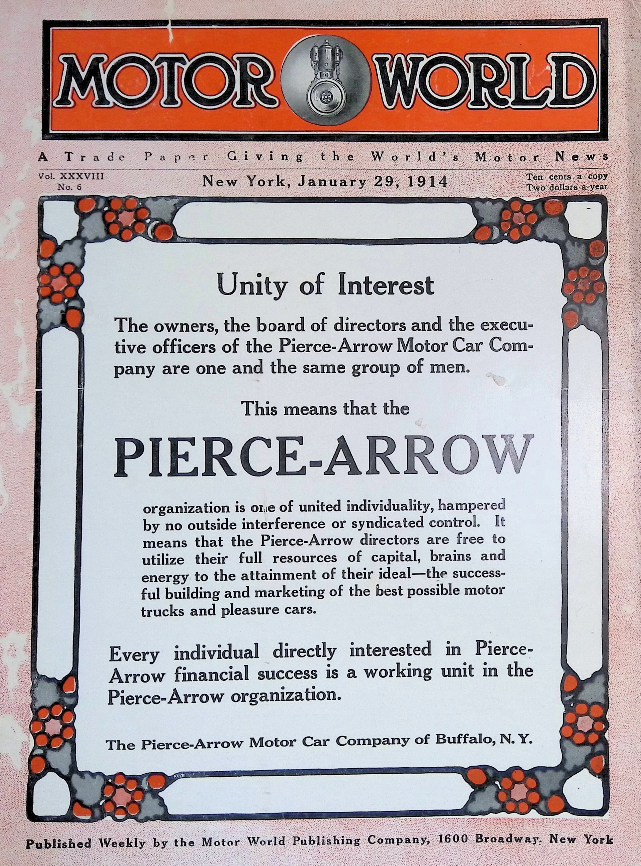 Motor World January, 1914