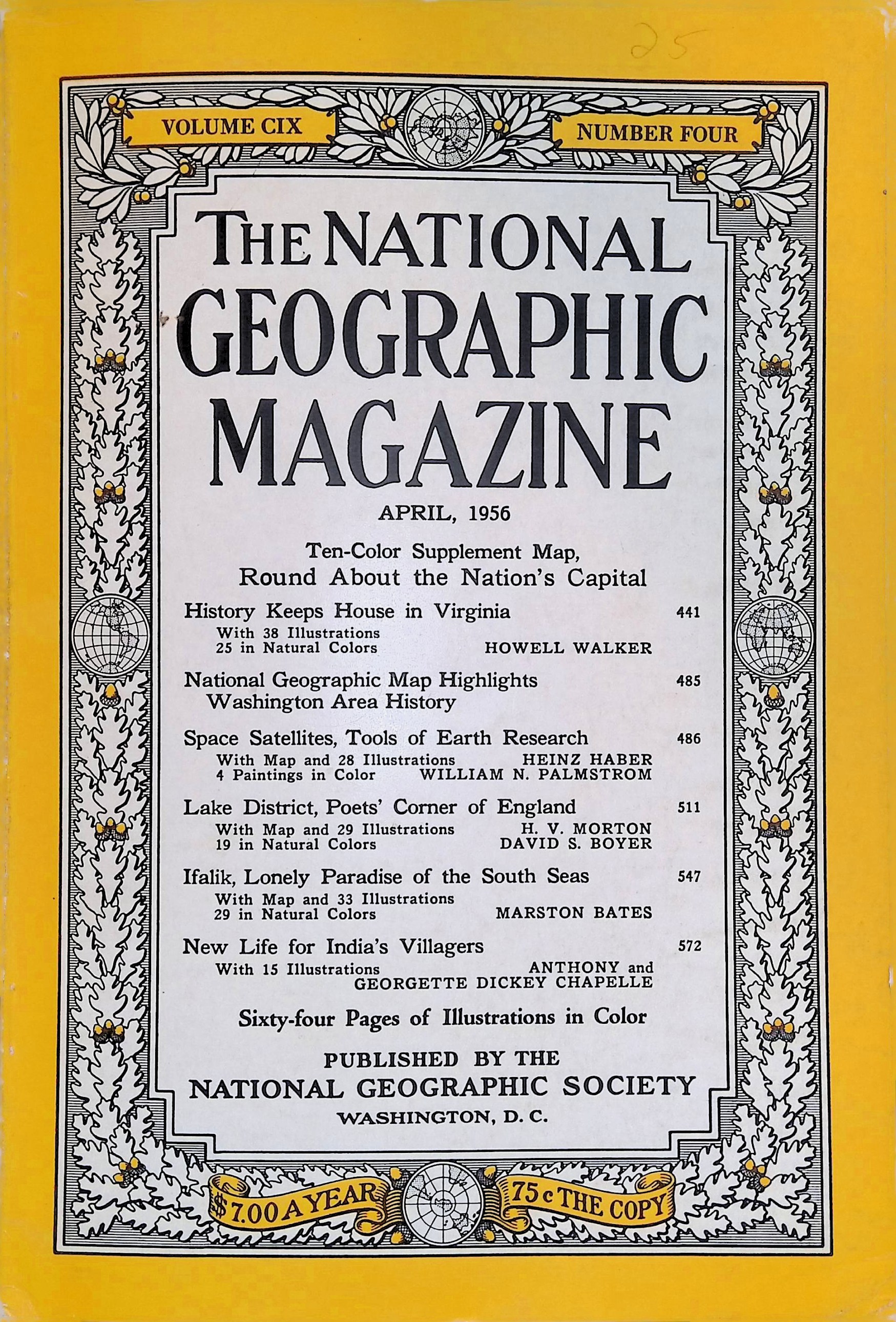 National Geographic April, 1956