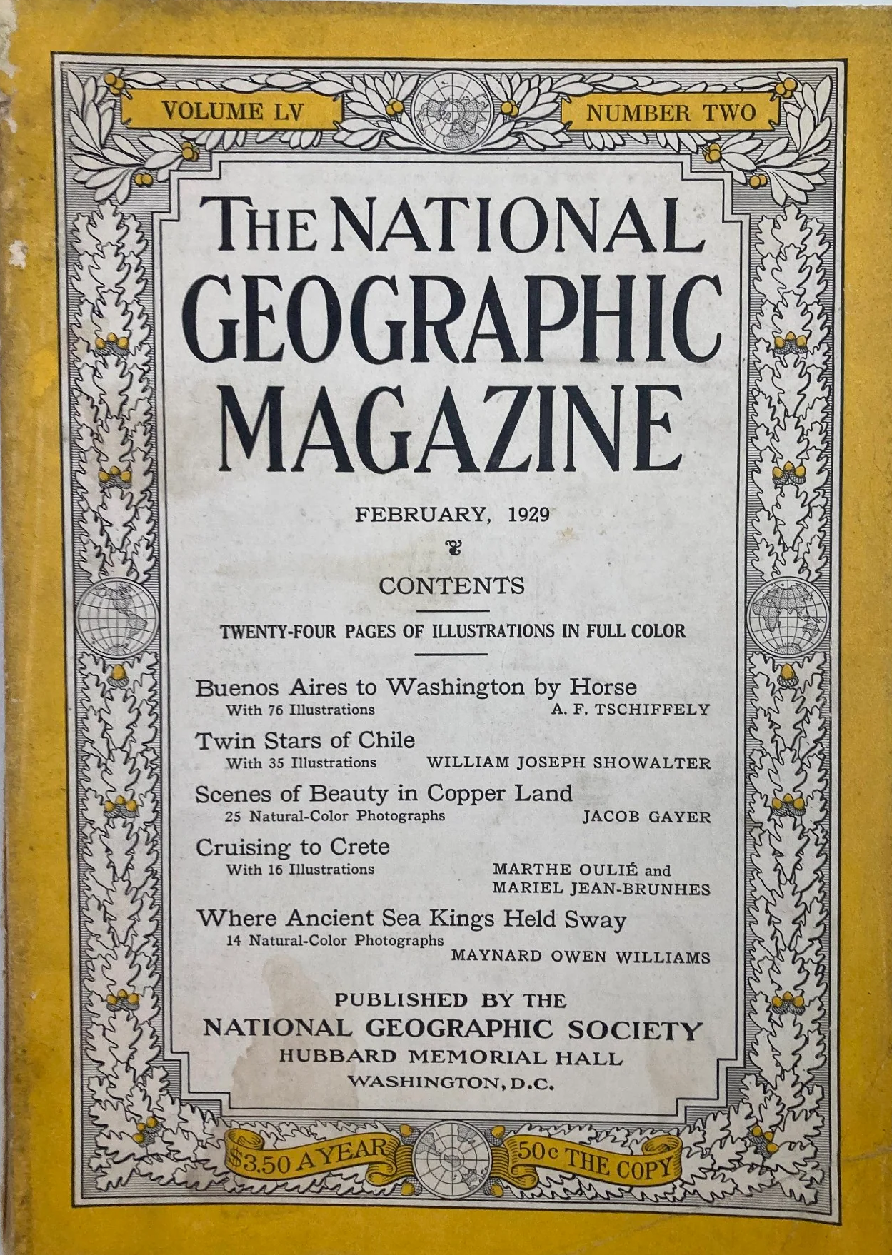 National Geographic February, 1929