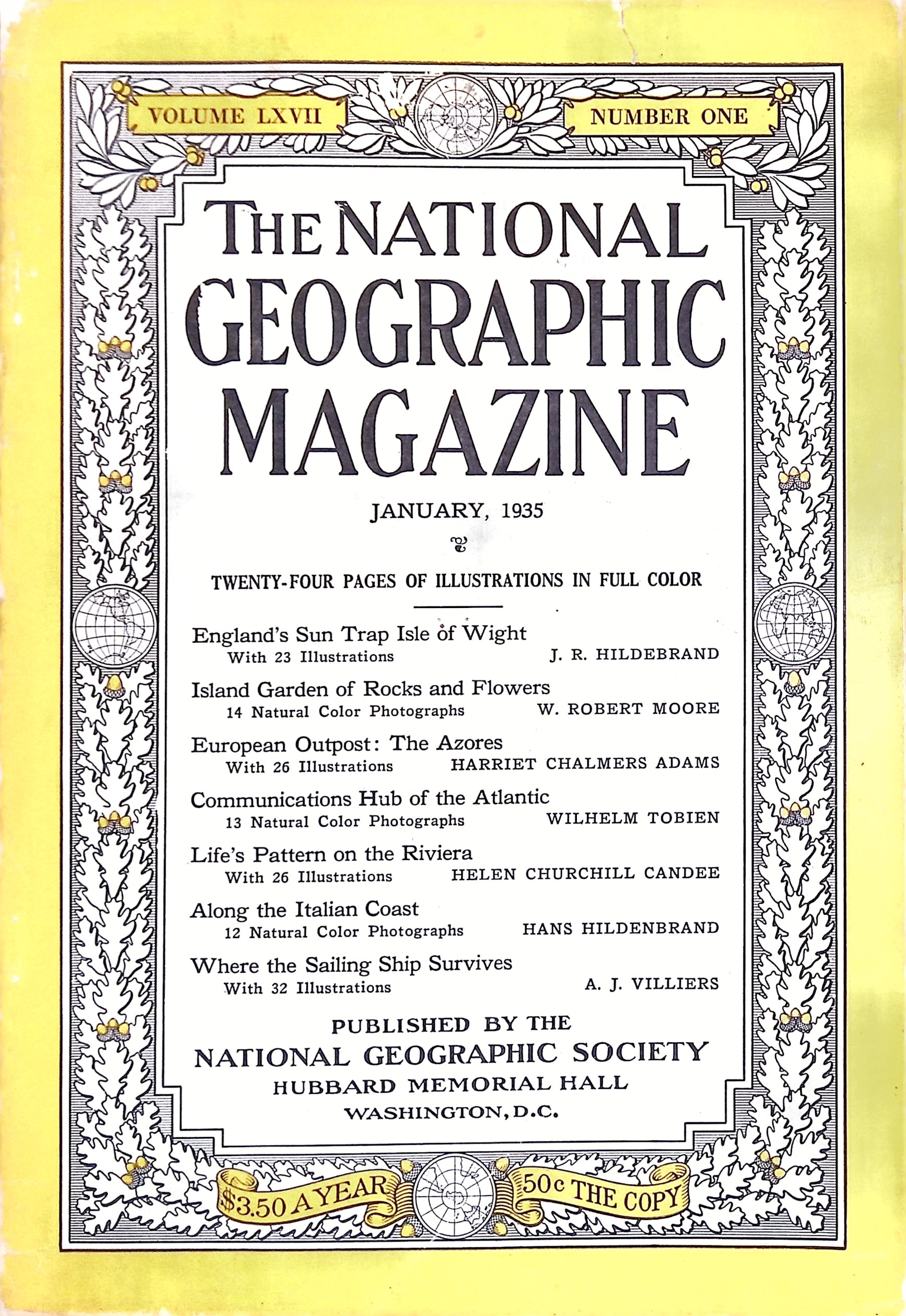 National Geographic January, 1935