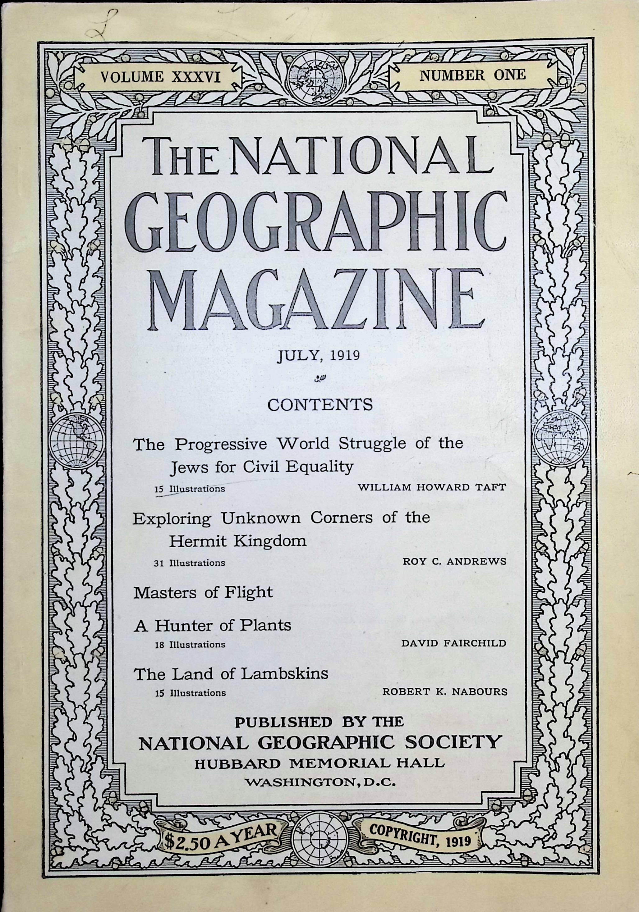National Geographic July, 1919