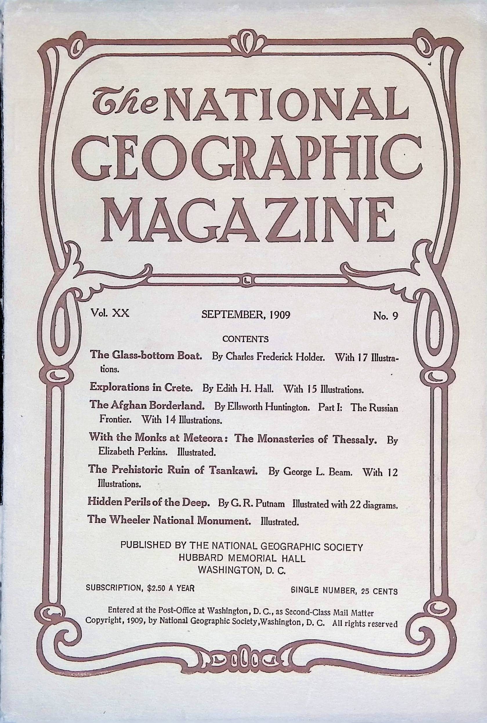 National Geographic September, 1909