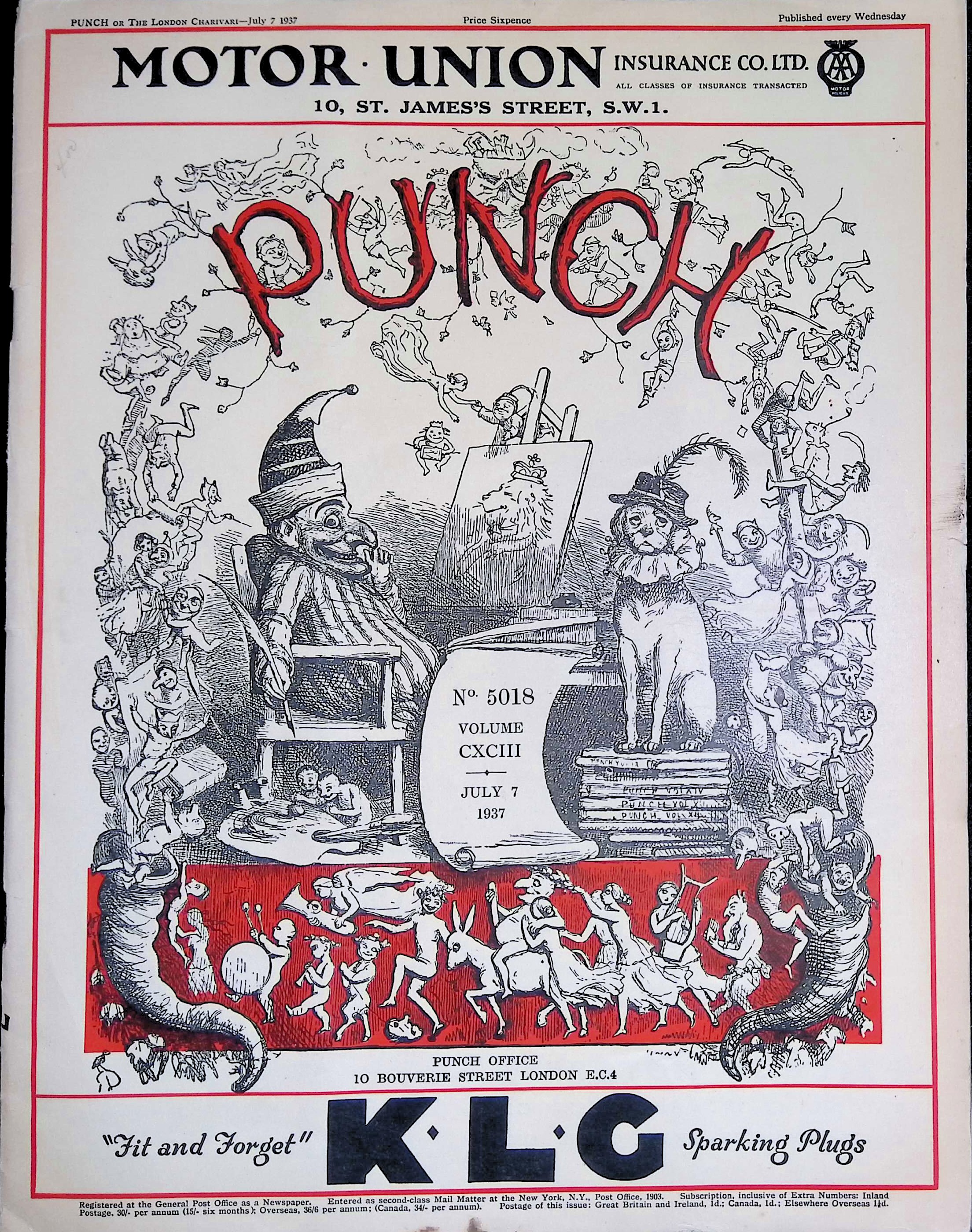 Punch July, 1937