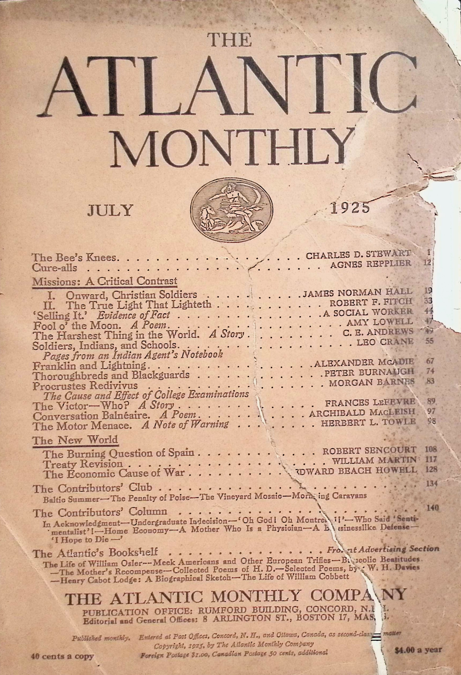 The Atlantic Monthly July, 1925
