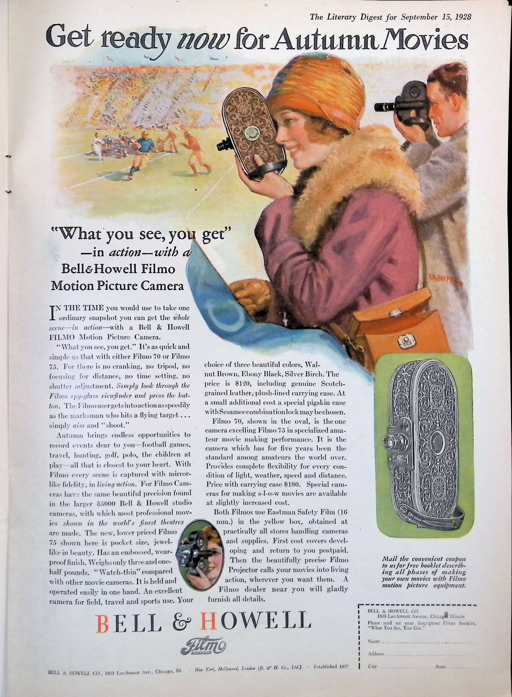 Advertisement 1928.Bell&Hollow.Film