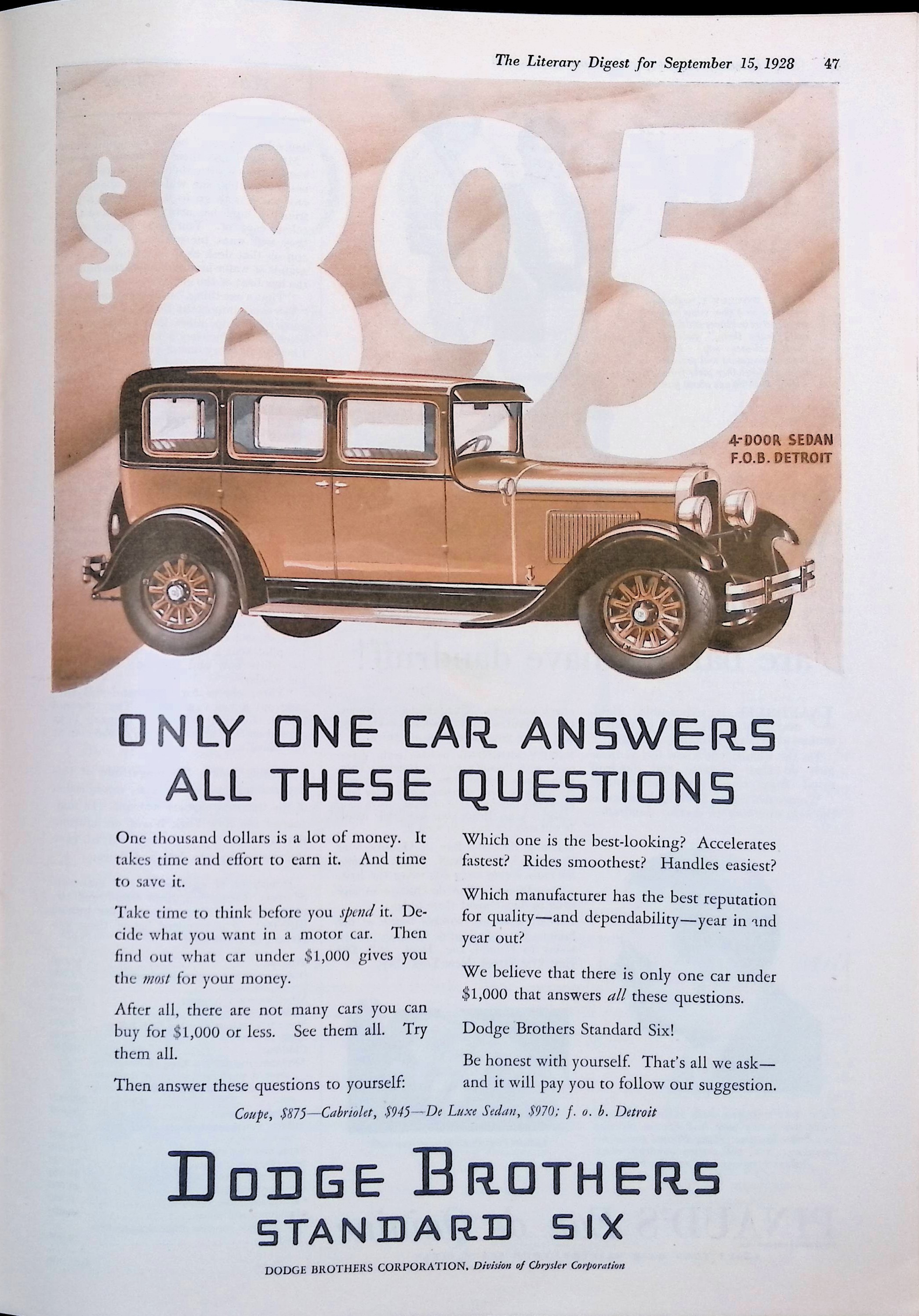 Advertisement 1928.DodgeBrothersCorporation