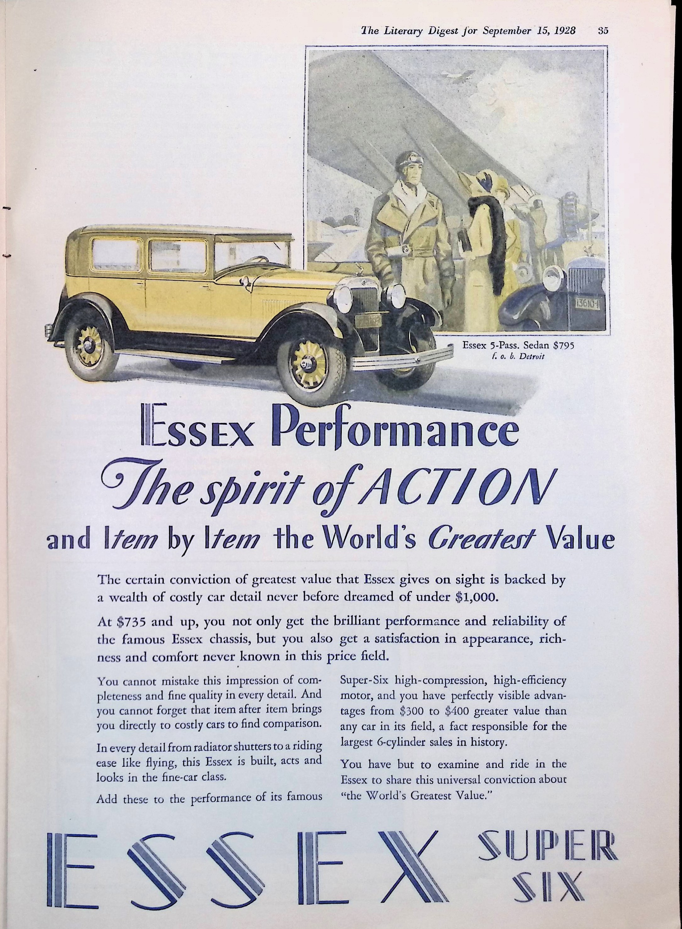 Advertisement 1928.Essex.SuperSix