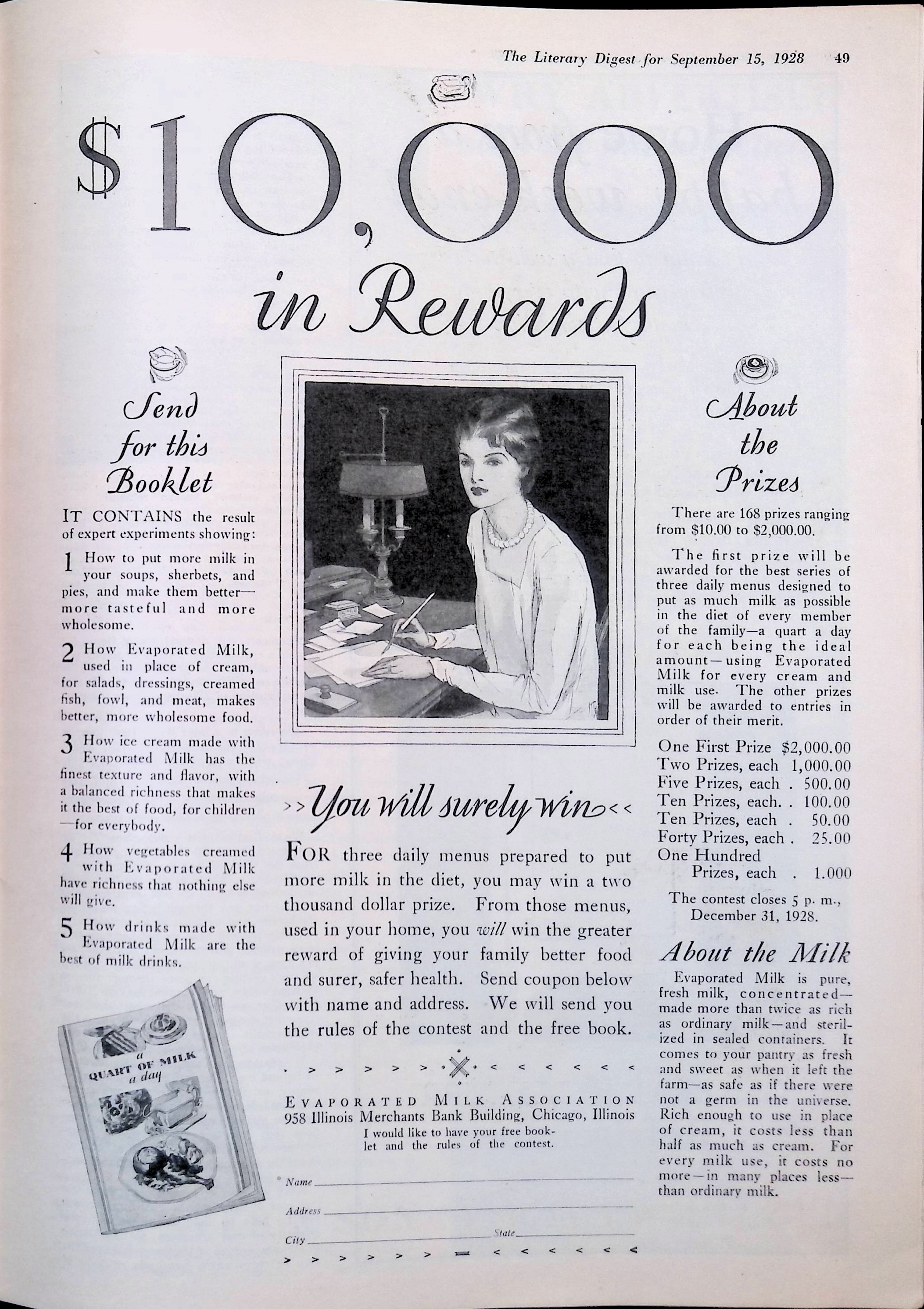 Advertisement 1928.Evaporated.Milk.Associatoin