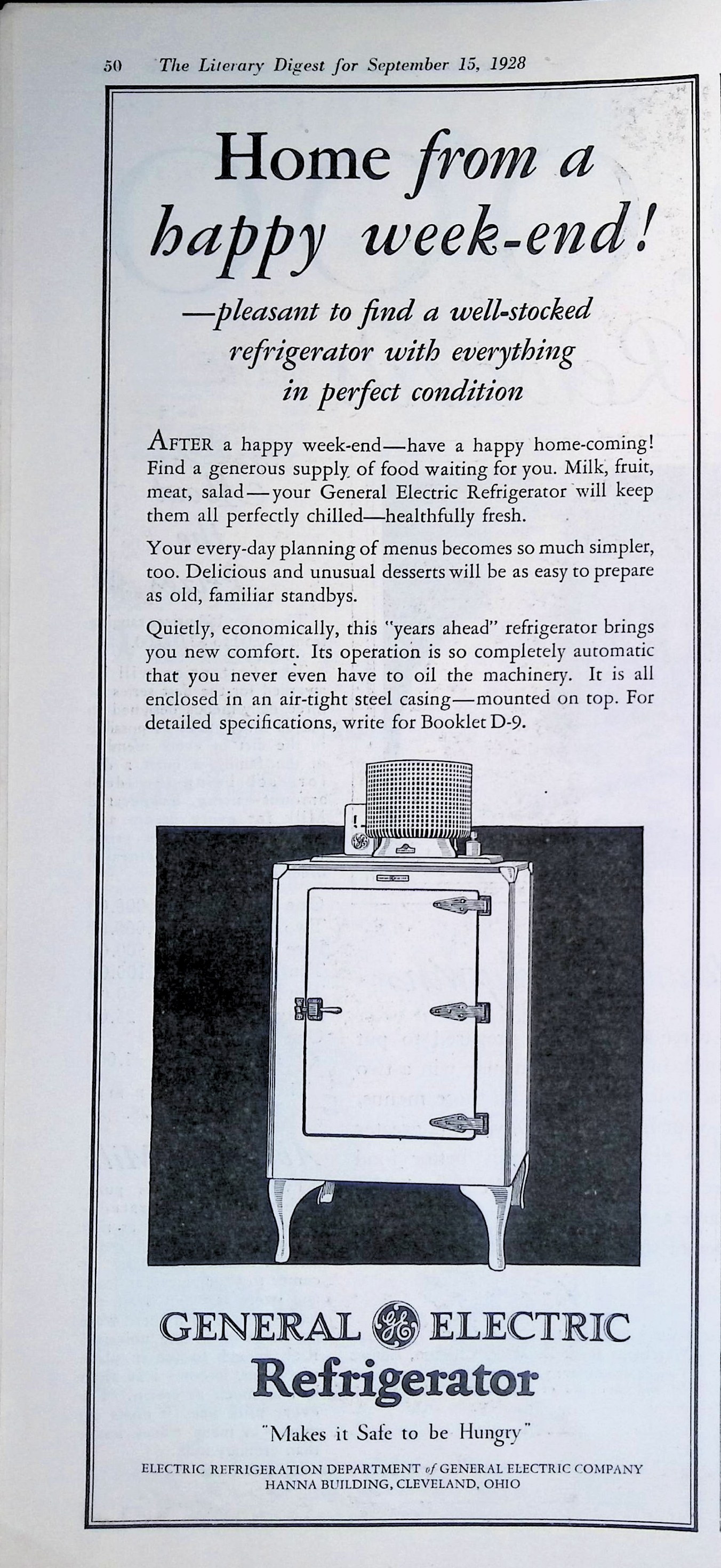Advertisement 1928.GeneralElectric