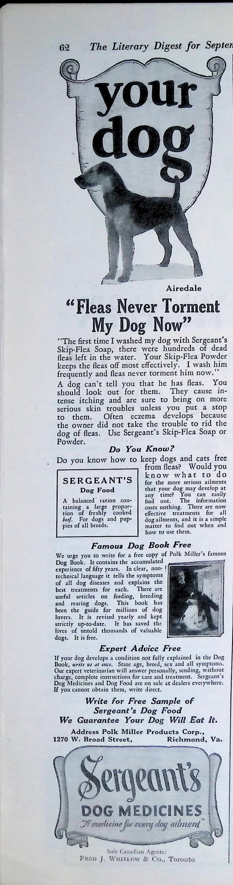 Advertisement Sergeants.DogMedicines
